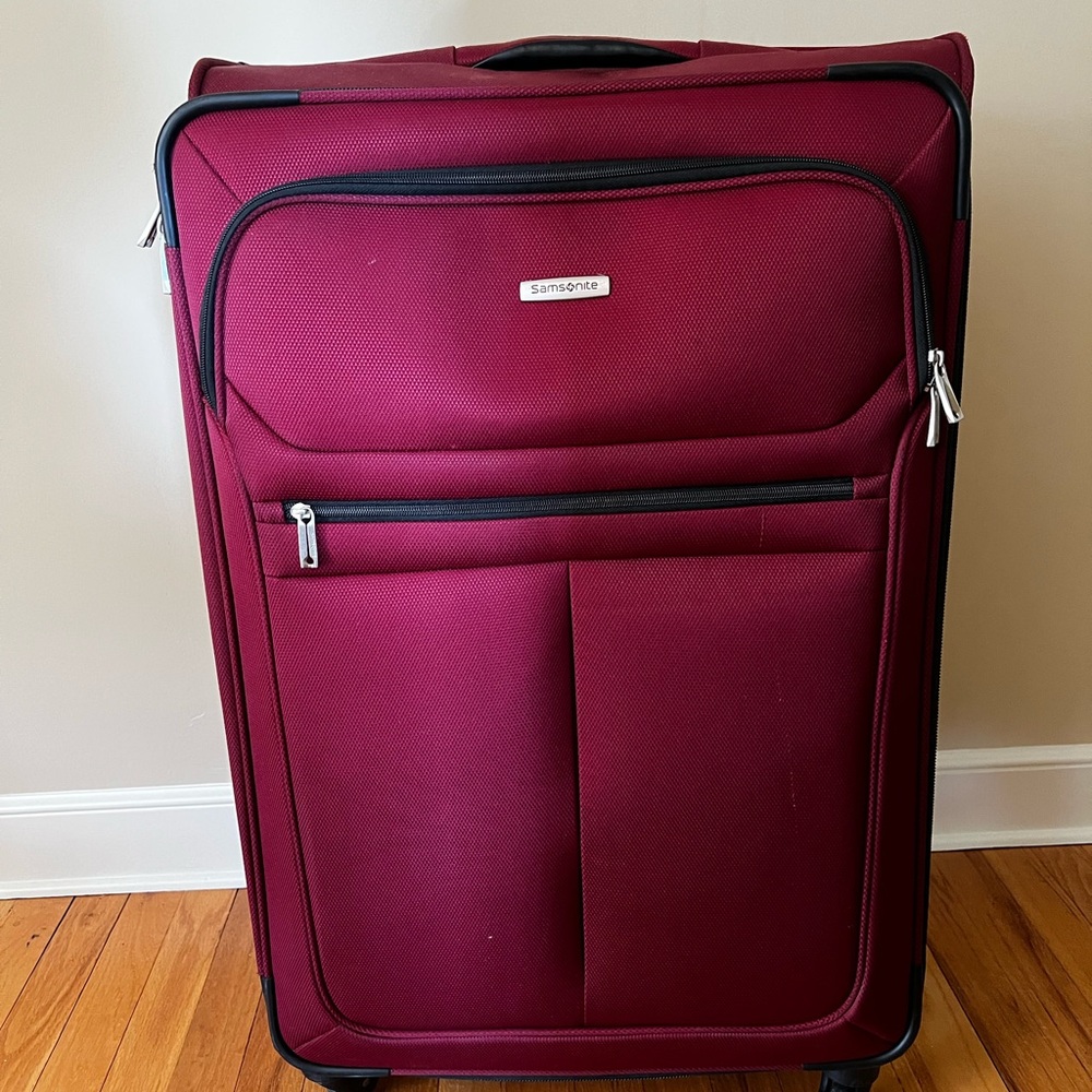 Samsonite Maroon Travel Suitcase
